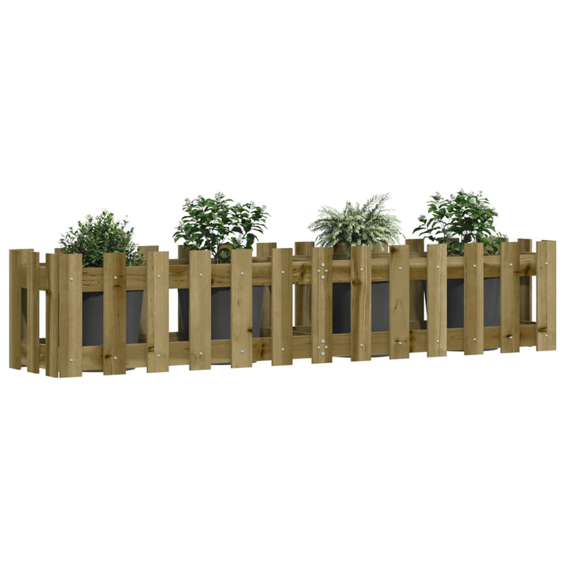 Load image into Gallery viewer, Vidaxl plantenbak verhoogd hekontwerp 150x30x30 cm geïmpregneerd hout
