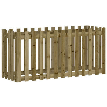 Vidaxl plantenbak verhoogd hekontwerp 150x50x70 cm geïmpregneerd hout