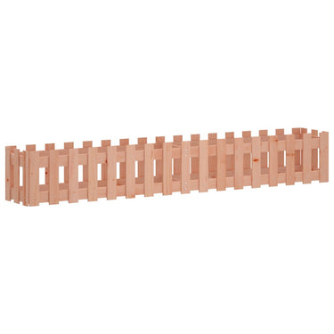 Vidaxl plantenbak verhoogd hekontwerp 200x30x30 cm massief douglashout