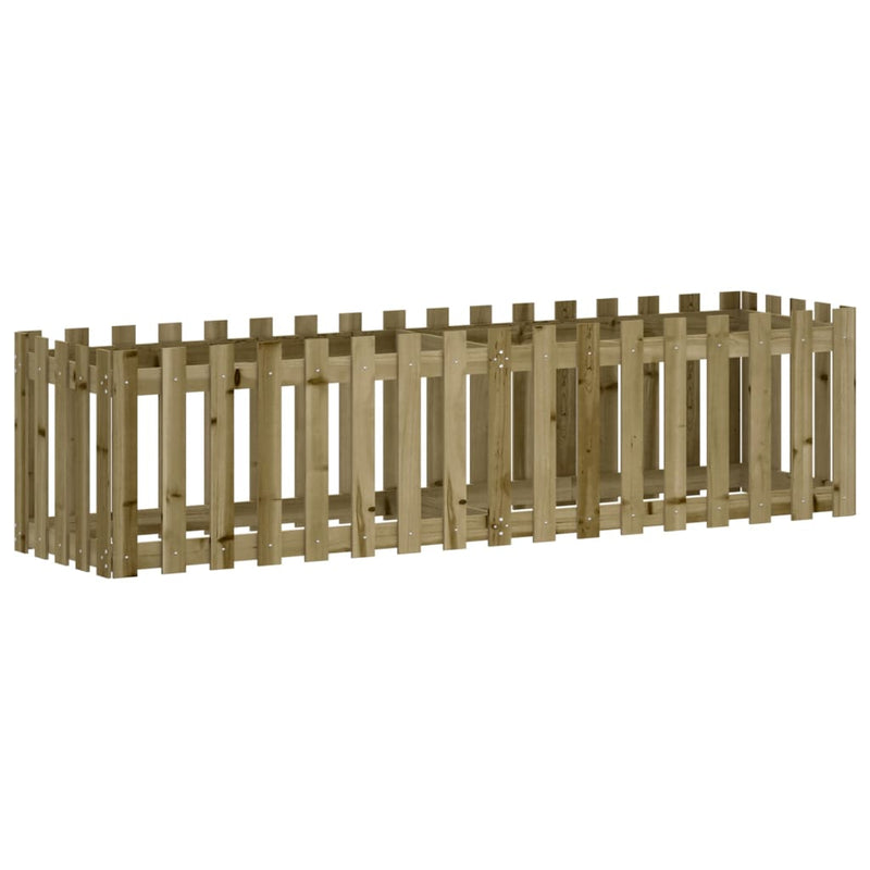 Load image into Gallery viewer, Vidaxl plantenbak verhoogd hekontwerp 200x50x50 cm geïmpregneerd hout
