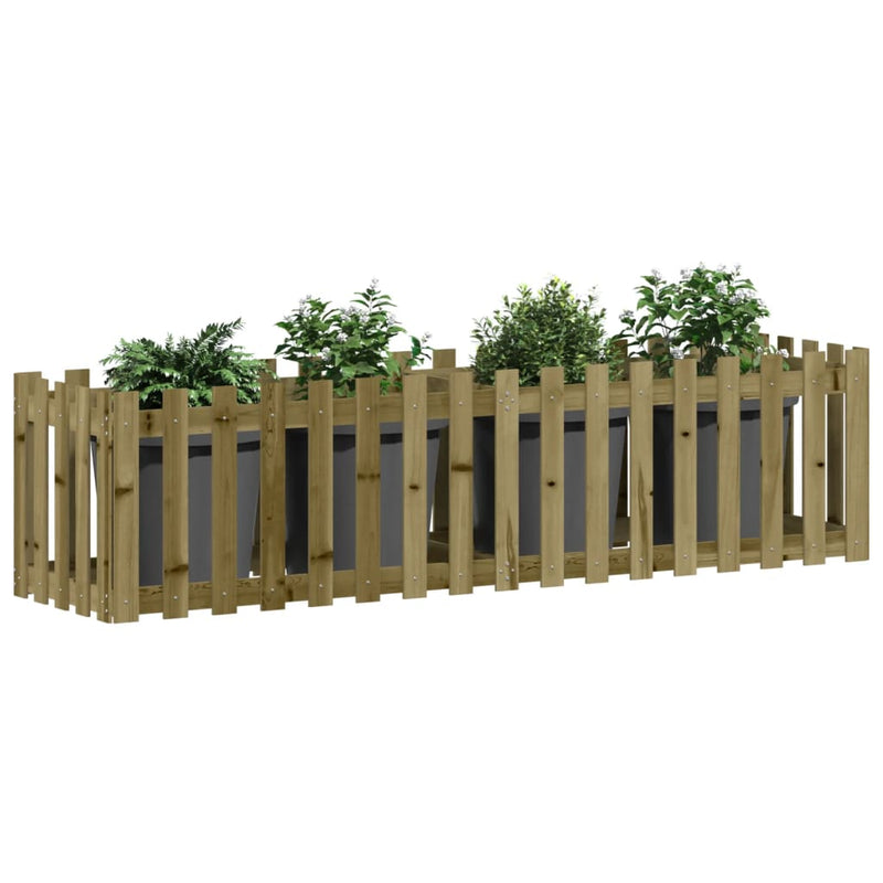 Load image into Gallery viewer, Vidaxl plantenbak verhoogd hekontwerp 200x50x50 cm geïmpregneerd hout
