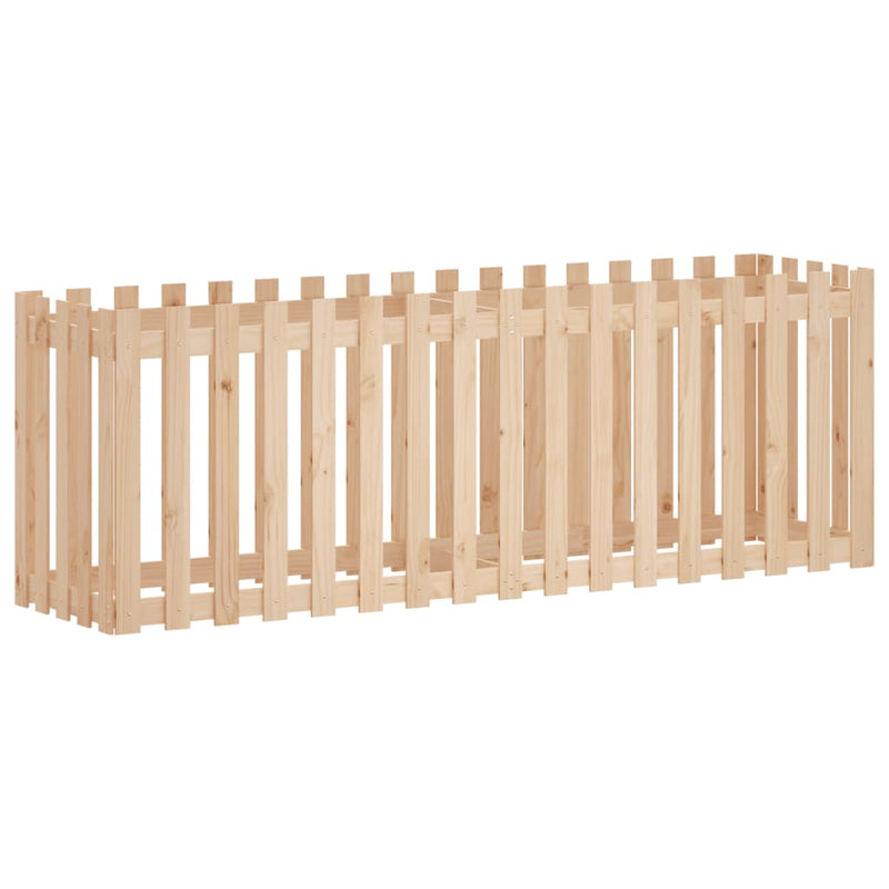 Load image into Gallery viewer, Vidaxl plantenbak verhoogd met hekontwerp 200x50x70 cm grenenhout
