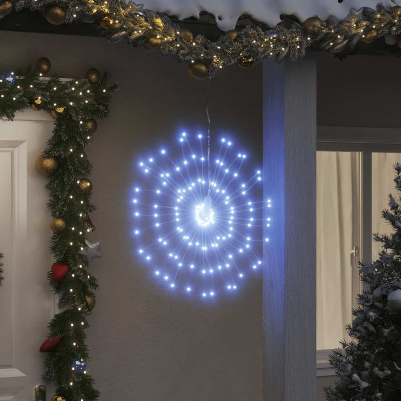 Load image into Gallery viewer, Vidaxl kerstverlichting vuurwerk 4 st 140 koudwitte led's 17 cm

