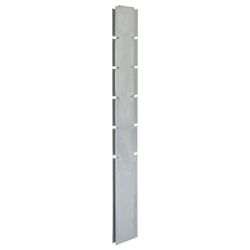 Load image into Gallery viewer, VidaXL Schuttingpalen 10 st 160 cm gegalvaniseerd staal zilverkleurig
