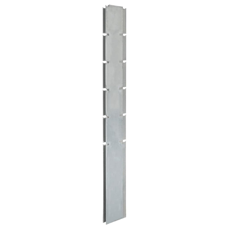Load image into Gallery viewer, VidaXL Schuttingpalen 20 st 160 cm gegalvaniseerd staal zilverkleurig
