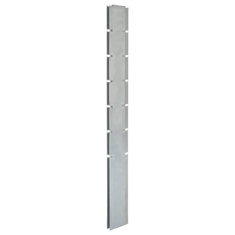 Load image into Gallery viewer, VidaXL Schuttingpalen 20 st 180 cm gegalvaniseerd staal zilverkleurig
