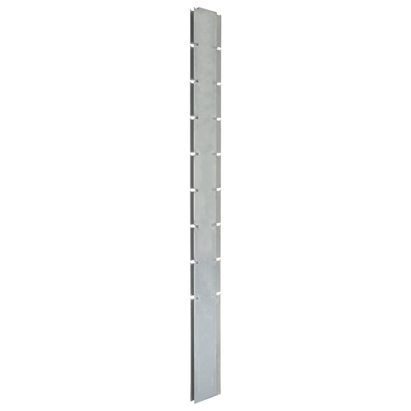 Load image into Gallery viewer, VidaXL Schuttingpalen 20 st 220 cm gegalvaniseerd staal zilverkleurig
