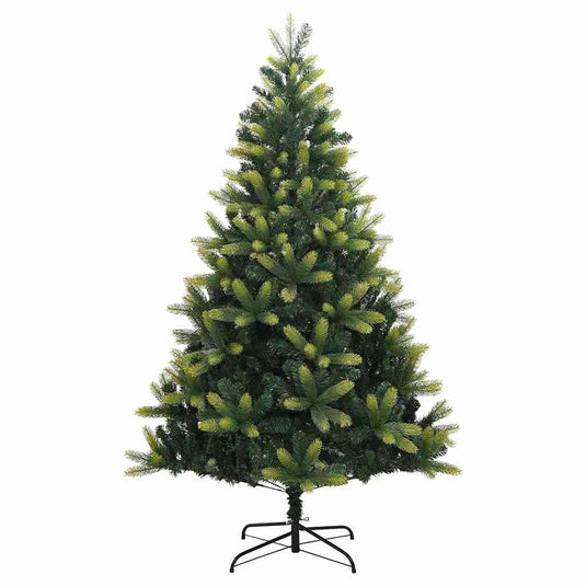 Vidaxl kunstkerstboom met scharnieren en standaard 210 cm