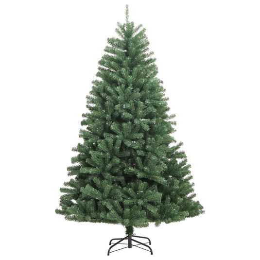 Vidaxl kunstkerstboom met scharnieren en standaard 210 cm groen