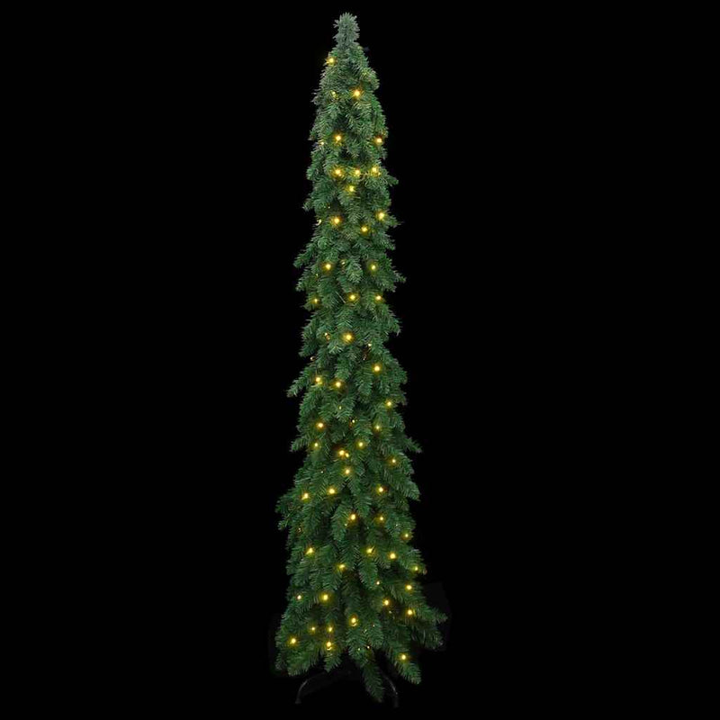 Load image into Gallery viewer, Vidaxl kunstkerstboom met verlichting 130 led's 210 cm
