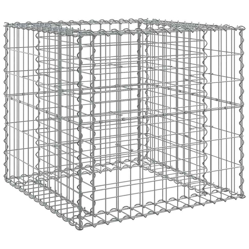 Load image into Gallery viewer, Vidaxl schanskorf 70x70x65 cm gegalvaniseerd ijzer zilverkleurig
