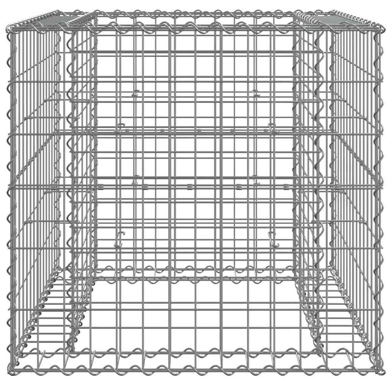 Load image into Gallery viewer, Vidaxl schanskorf 70x70x65 cm gegalvaniseerd ijzer zilverkleurig
