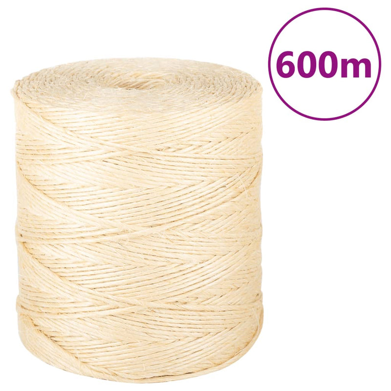 Load image into Gallery viewer, VidaXL Touw 2 mm 600 m 100% sisal
