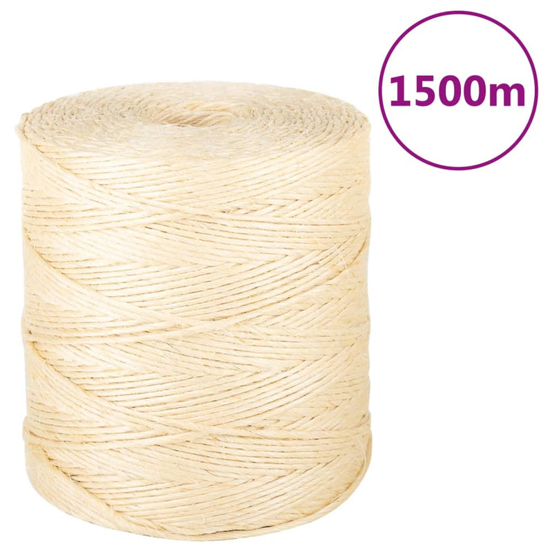 Load image into Gallery viewer, Vidaxl touw 2 mm 1500 m 100% sisal
