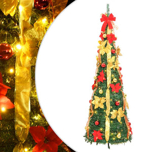 Vidaxl kunstkerstboom pop-up 100 led's 150 cm groen