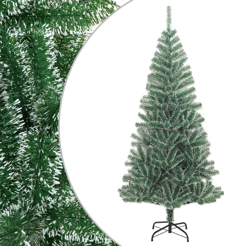 Load image into Gallery viewer, Vidaxl kunstkerstboom met sneeuw 210 cm groen
