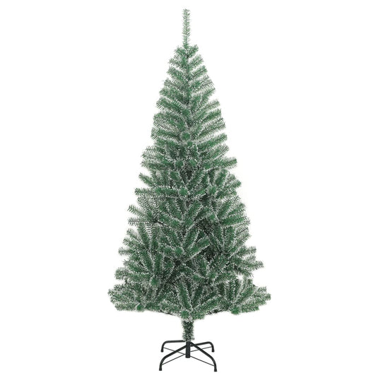 Vidaxl kunstkerstboom met sneeuw 210 cm groen