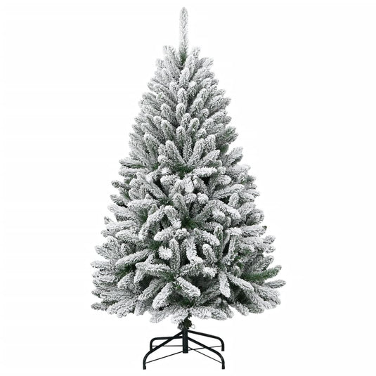 Vidaxl kunstkerstboom met scharnieren en sneeuw 120 cm