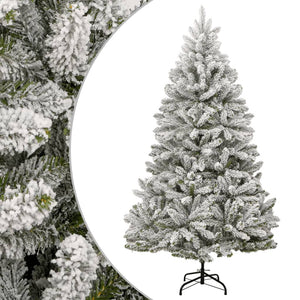 Vidaxl kunstkerstboom met scharnieren en sneeuw 180 cm