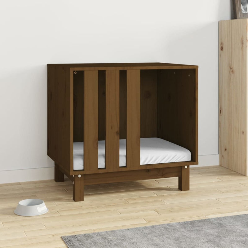 Load image into Gallery viewer, Vidaxl hondenhok 60x45x57 cm massief grenenhout honingbruin
