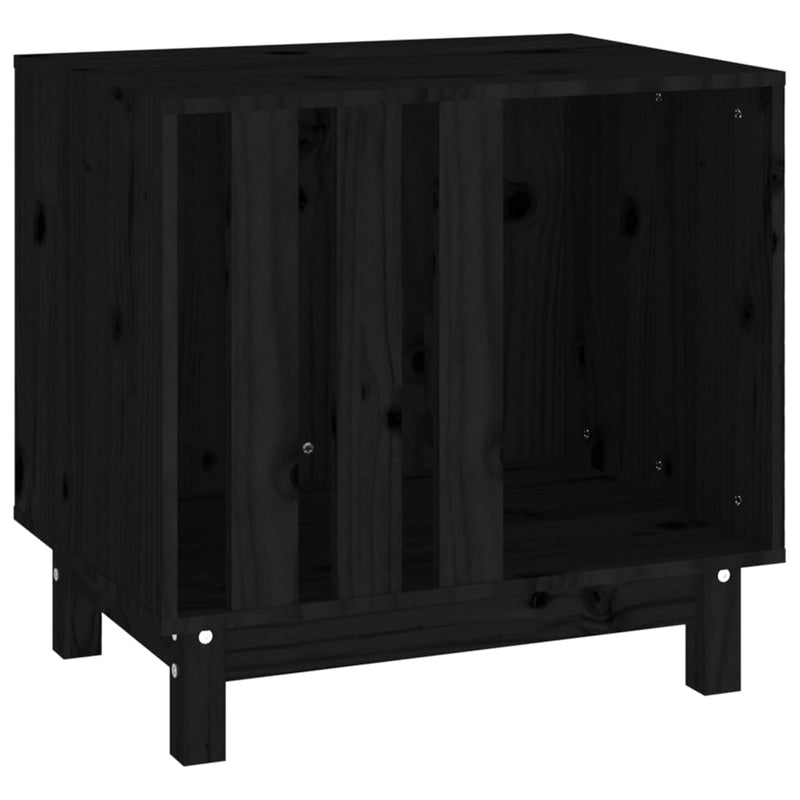 Load image into Gallery viewer, VidaXL Hondenhok 60x45x57 cm massief grenenhout zwart
