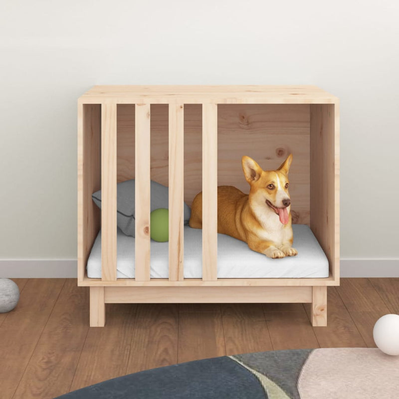 Load image into Gallery viewer, Vidaxl hondenhok 70x50x62 cm massief grenenhout

