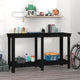 Vidaxl werkbank 140x50x80 cm massief grenenhout zwart
