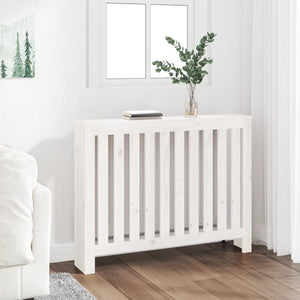 Vidaxl radiatorombouw 108,5x19x84 cm massief grenenhout wit