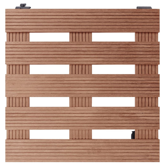 Vidaxl plantentrolleys 4 st 30x30x7,5 cm hkc bruin