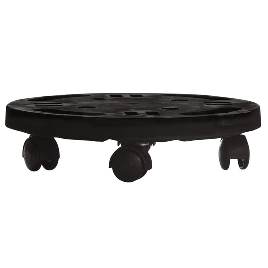 VidaXL Plantentrolleys met wielen 5 st 170 kg diameter 30 cm zwart