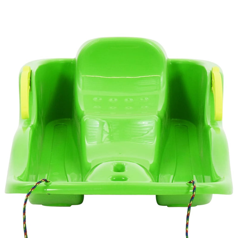 Load image into Gallery viewer, Vidaxl slee met remmen 87x40x18 cm polypropeen groen
