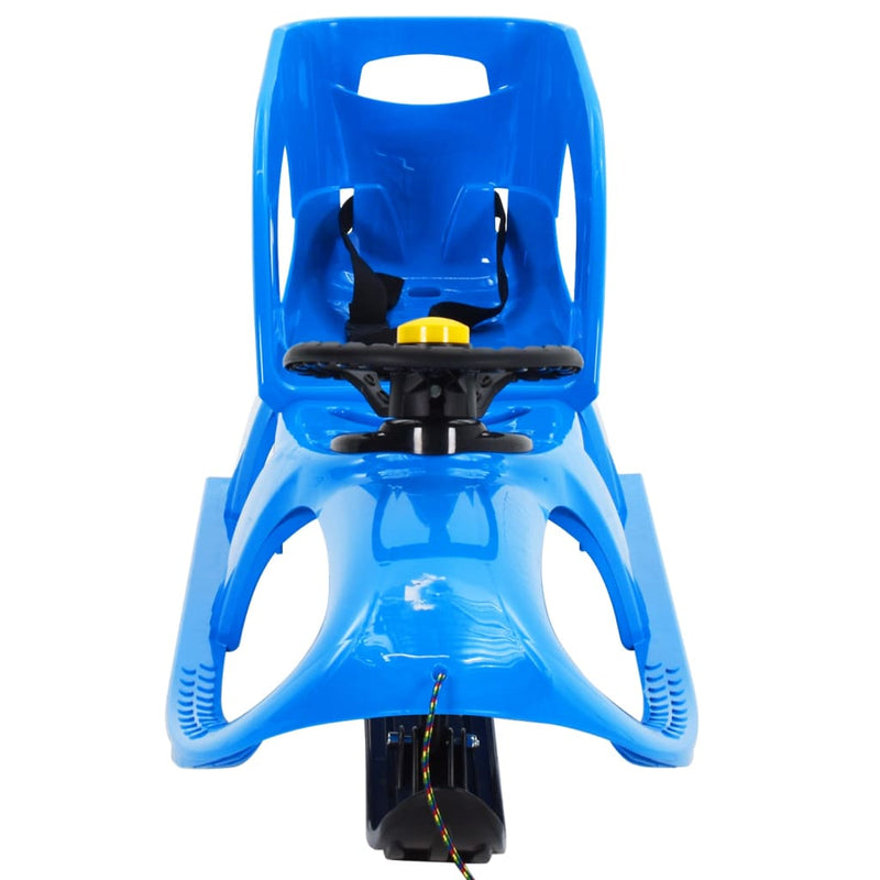 Load image into Gallery viewer, VidaXL Slee met zitje en stuur 102,5x40x23 cm polypropeen blauw
