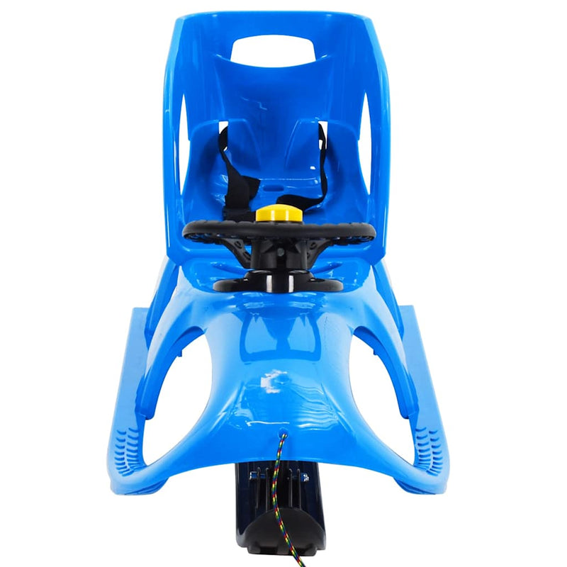 Chargez l'image dans la visionneuse de la galerie, Vidaxl slee met zitje en stuur 102,5x40x23 cm polypropeen blauw
