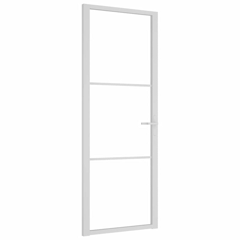 Load image into Gallery viewer, Vidaxl binnendeur 76x201,5 cm esg-glas en aluminium wit
