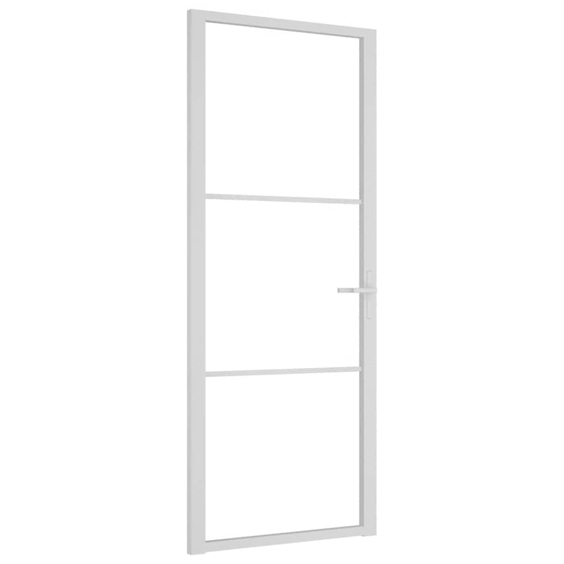 Load image into Gallery viewer, Vidaxl binnendeur 83x201,5 cm esg-glas en aluminium wit
