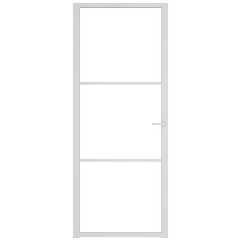 Load image into Gallery viewer, VidaXL Binnendeur 83x201,5 cm ESG-glas en aluminium wit
