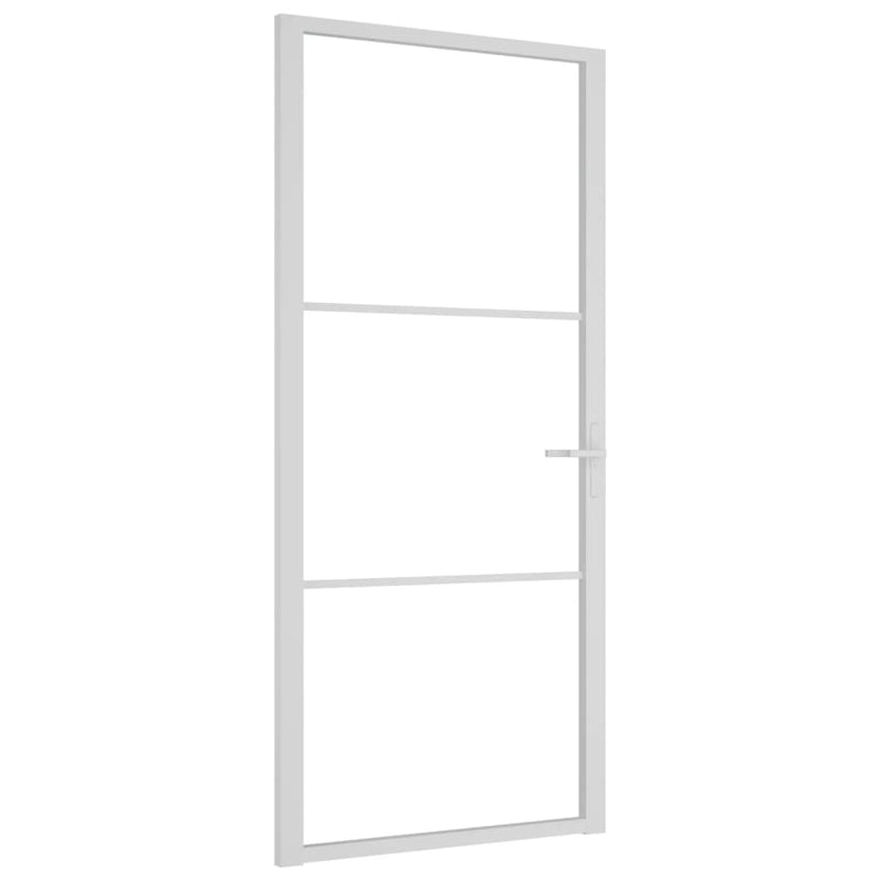 Load image into Gallery viewer, Vidaxl binnendeur 93x201,5 cm esg-glas en aluminium wit
