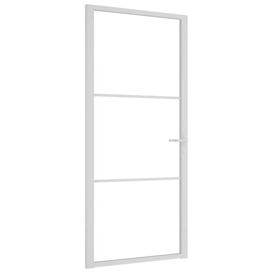 Vidaxl binnendeur 93x201,5 cm esg-glas en aluminium wit