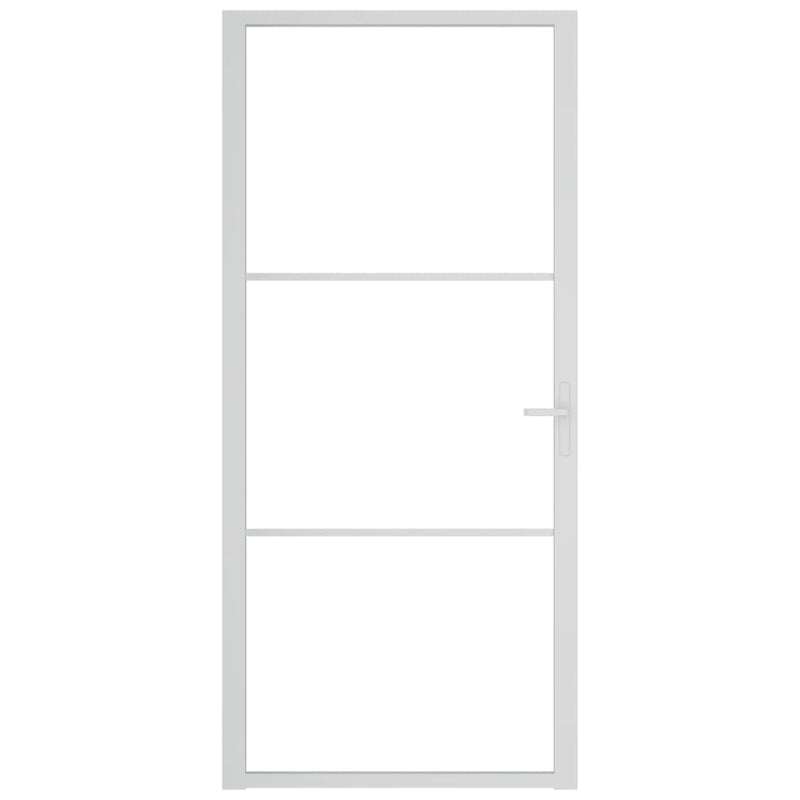 Load image into Gallery viewer, Vidaxl binnendeur 93x201,5 cm esg-glas en aluminium wit
