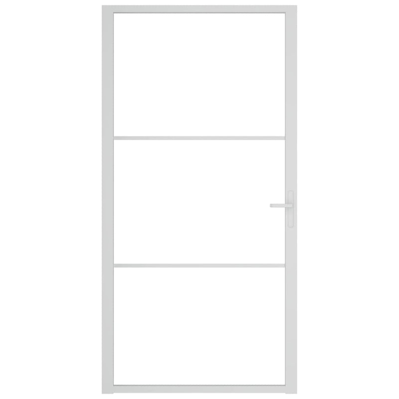 Load image into Gallery viewer, VidaXL Binnendeur 102,5x201,5 cm ESG-glas en aluminium wit
