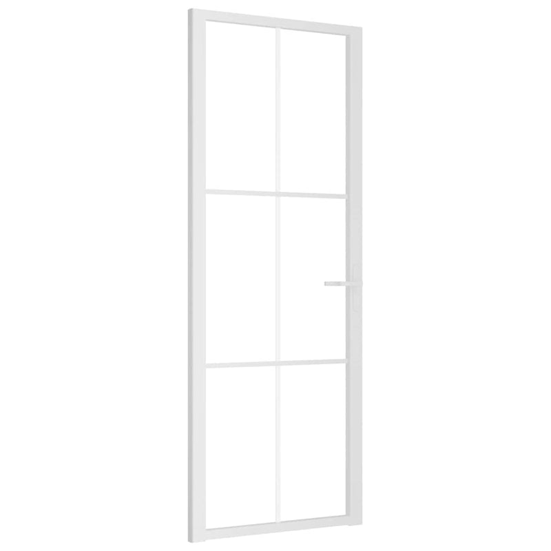 Load image into Gallery viewer, VidaXL Binnendeur 76x201,5 cm ESG-glas en aluminium wit
