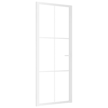 Vidaxl binnendeur 83x201,5 cm esg-glas en aluminium wit