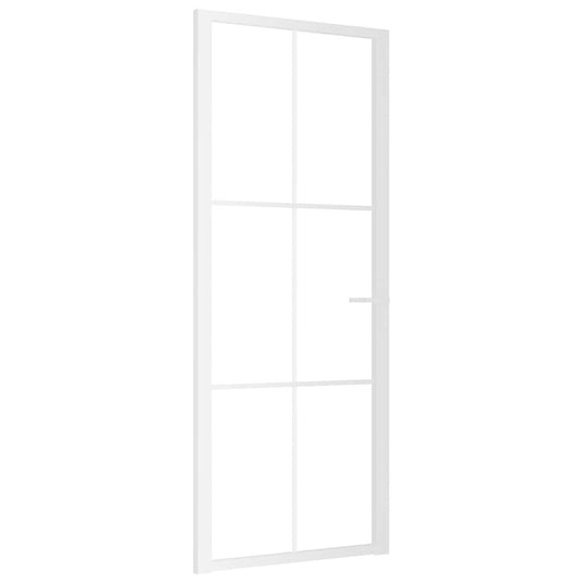 Vidaxl binnendeur 83x201,5 cm esg-glas en aluminium wit
