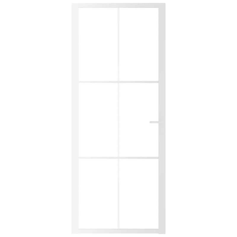 Load image into Gallery viewer, Vidaxl binnendeur 83x201,5 cm esg-glas en aluminium wit
