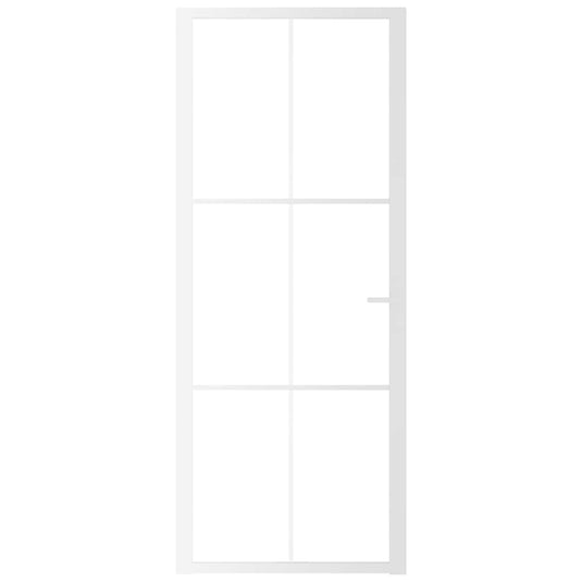 Vidaxl binnendeur 83x201,5 cm esg-glas en aluminium wit