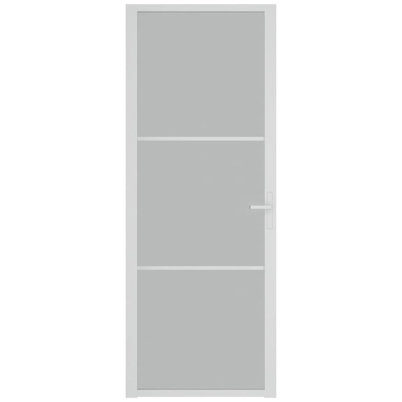 Load image into Gallery viewer, Vidaxl binnendeur 76x201,5 cm matglas en aluminium wit

