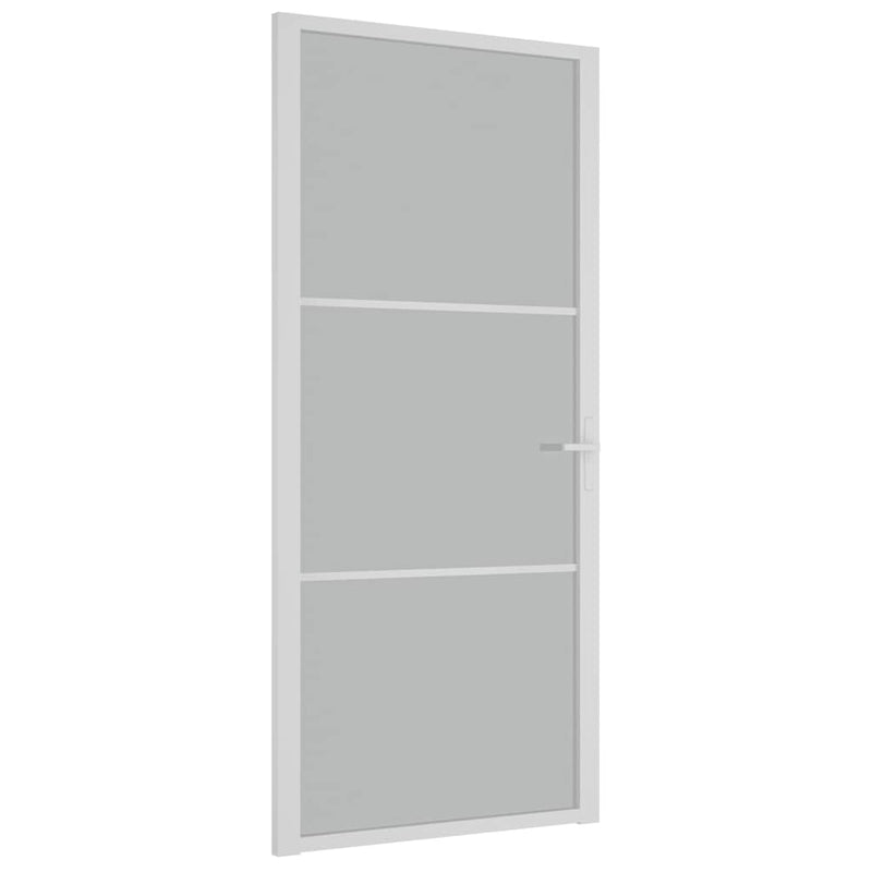 Load image into Gallery viewer, Vidaxl binnendeur 93x201,5 cm matglas en aluminium wit
