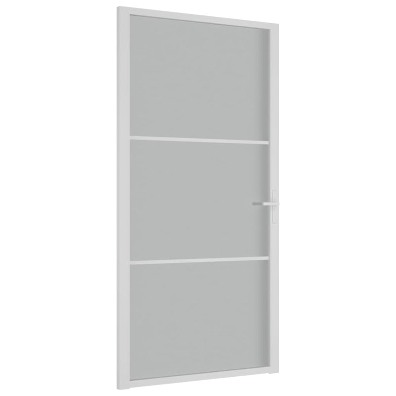 Load image into Gallery viewer, VidaXL Binnendeur 102,5x201,5 cm matglas en aluminium wit
