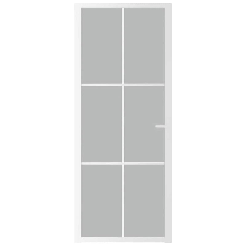 Load image into Gallery viewer, Vidaxl binnendeur 83x201,5 cm matglas en aluminium wit
