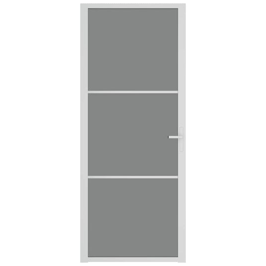 Vidaxl binnendeur 83x201,5 cm esg-glas en aluminium wit